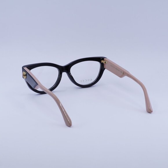 Gucci GG1665O 008 Eyeglasses Black/Nude 53mm Cat Eye Frame - Picture 5 of 12